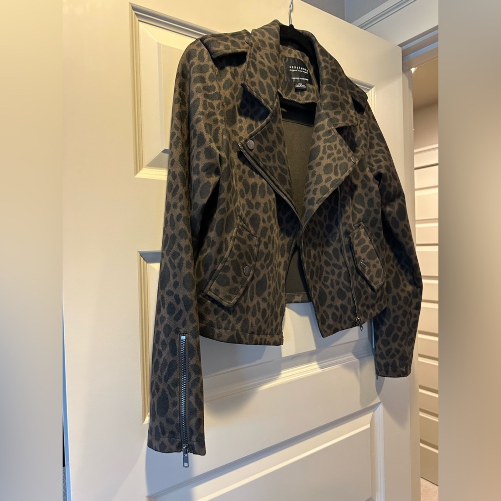 Sanctuary Leopard Print Moto Jacket - image 3